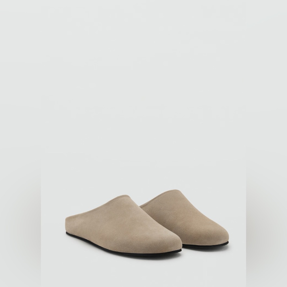 NWT MANGO MEN SUEDE LEATHER CLOGS